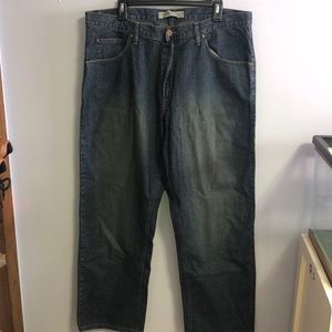 Wrangler Straight Leg Blue Originals Jeans, Size 38X30 Men’s